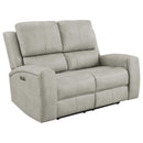 Brickston Triple Power Reclining Loveseat - Michael's Discount Furniture