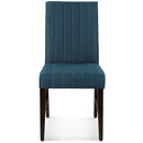 Motivate Channel Tufted Upholstered Fabric Dining Chair Set of 2