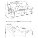 Bahrain Reclining Sofa - Michael's Discount Furniture