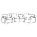 Collins Modular Power Reclining Sectional Sofa - Michael's Discount Furniture