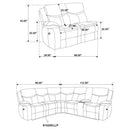 Sycamore Power Reclining Sectional Sofa - Michael's Discount Furniture