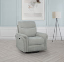 Adler Power Swivel Glider Recliner - Michael's Discount Furniture