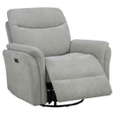 Adler Power Swivel Glider Recliner - Michael's Discount Furniture
