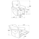 Adler Power Swivel Glider Recliner - Michael's Discount Furniture