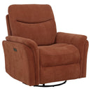 Adler Power Swivel Glider Recliner - Michael's Discount Furniture
