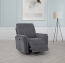 Adler Power Swivel Glider Recliner - Michael's Discount Furniture