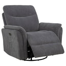 Adler Power Swivel Glider Recliner - Michael's Discount Furniture
