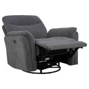 Adler Power Swivel Glider Recliner - Michael's Discount Furniture
