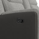 Hornet Motion Glider Loveseat with Console in Rancho Grey
