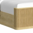 Sylvie UPH Bedroom Set with White Fabric