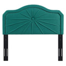 Kristin Pleated Performance Velvet Full/Queen Headboard