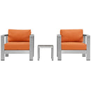 Shore 3 Piece Outdoor Patio Aluminum Set
