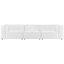 Mingle Vegan Leather 3-Piece Sectional Sofa