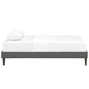 Tessie Twin Fabric Bed Frame with Squared Tapered Legs