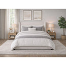 Angeline Complete Non-Storage Bed in Grey Fabric