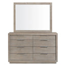 Arcadia Dresser & Mirror Set in Grey