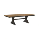 Montrose Dining Table with 20"" Leaf in Espresso and Brown