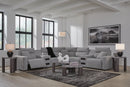 Modmax II Power Reclining Sectional with Audio Consoles - Michael's Discount Furniture