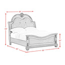 Cadenza UPH Bed with Black PU in Brown