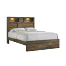 Bailey Bookcase Panel Bedroom Set with 2 Nightstands