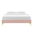 Sutton King Performance Velvet Bed Frame