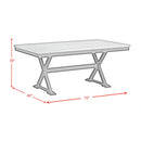 Tulane 6PC Dining Set with Table, 4 Chairs, and Bench in Oak and Black