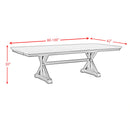Montrose Dining Table with 20"" Leaf in Espresso and Brown