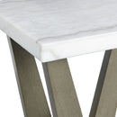 Greta Square End Table in grey