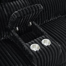 Admiral 2PC Living Room Set in Masis Black-Sofa & Loveseat
