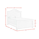Kona Panel Bed in White