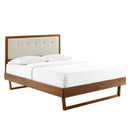 Willow Queen Wood Platform Bed With Angular Frame