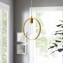 Orbit Brass Ceiling Pendant Light