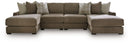 Camellia-Court Double Chaise Sectional - Michael's Discount Furniture