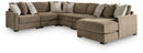 Camellia-Court Sectional with Chaise - Michael's Discount Furniture
