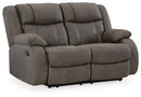 First Base Reclining Loveseat - Michael's Discount Furniture