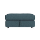 Options One Storage Ottoman in Palmer Plus Teal
