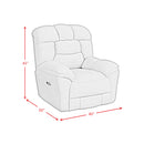 Kelsey P3 Recliner, zero gravity, memory foam in Bama Toast