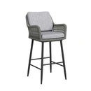 Bayhill Barstool with Grey Fabric in Black (2 Per Carton)