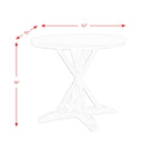 Callista Round Counter Height 5PC Dining Set-Table and Four Stools