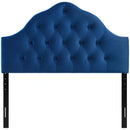 Sovereign Queen Diamond Tufted Performance Velvet Headboard