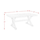 Lexi 5PC Dining Set-Table & Four Chairs