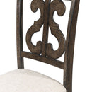 Stone Round 7PC Dining Set-Round Table & 6 Chairs