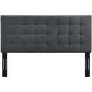 Paisley Tufted King and California King Upholstered Performance Velvet Headboard