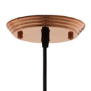 Dimple 10" Half-Sphere Rose Gold Pendant Light