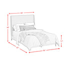 Westland UPH Bed with Grey Fabric