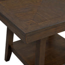 Seneca Counter Height Dining Set in Brown-Table and Four Chairs