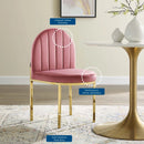 Isla Channel Tufted Performance Velvet Dining Side Chair