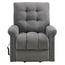 Pecos Power Motion Lift Chair in 15337-2 Ribbit Charcoal