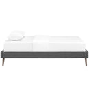Loryn Twin Fabric Bed Frame with Round Splayed Legs