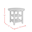 Amherst Counter Table w/Wood Leg Grey Finish